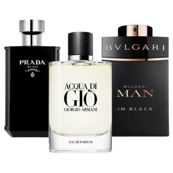 Bvlgari In Black, Giorgio Armani Acqua Di Gio, L’Homme Prada Intense