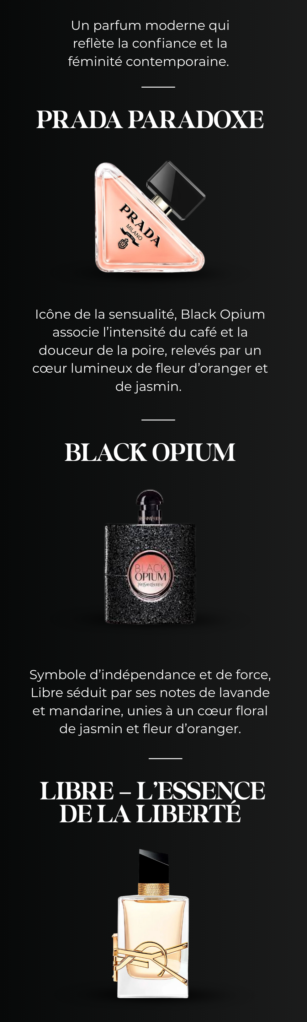 Prada Paradoxe, Black Opium Yves Saint Laurent, Libre 4 1 LP PRADA VICENTE22 1